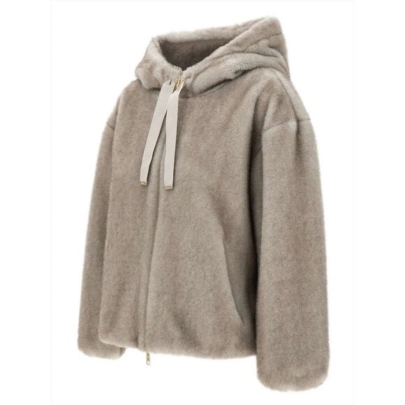 Herno Women Soft Faux-Fur Hooded Jacket - Picture 4 of 4